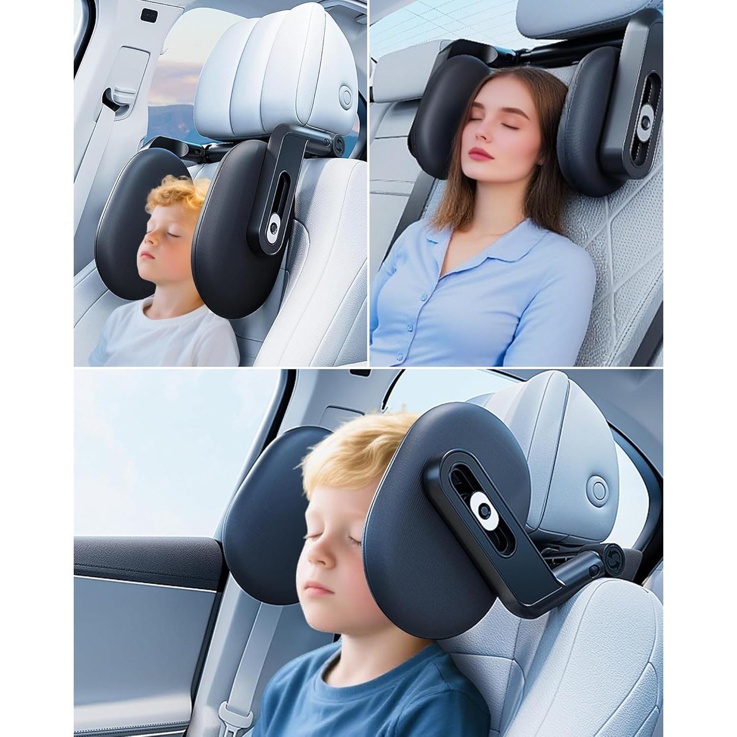 Almohada de reposacabezas para coche A13 - Soporte ergonómico 360°