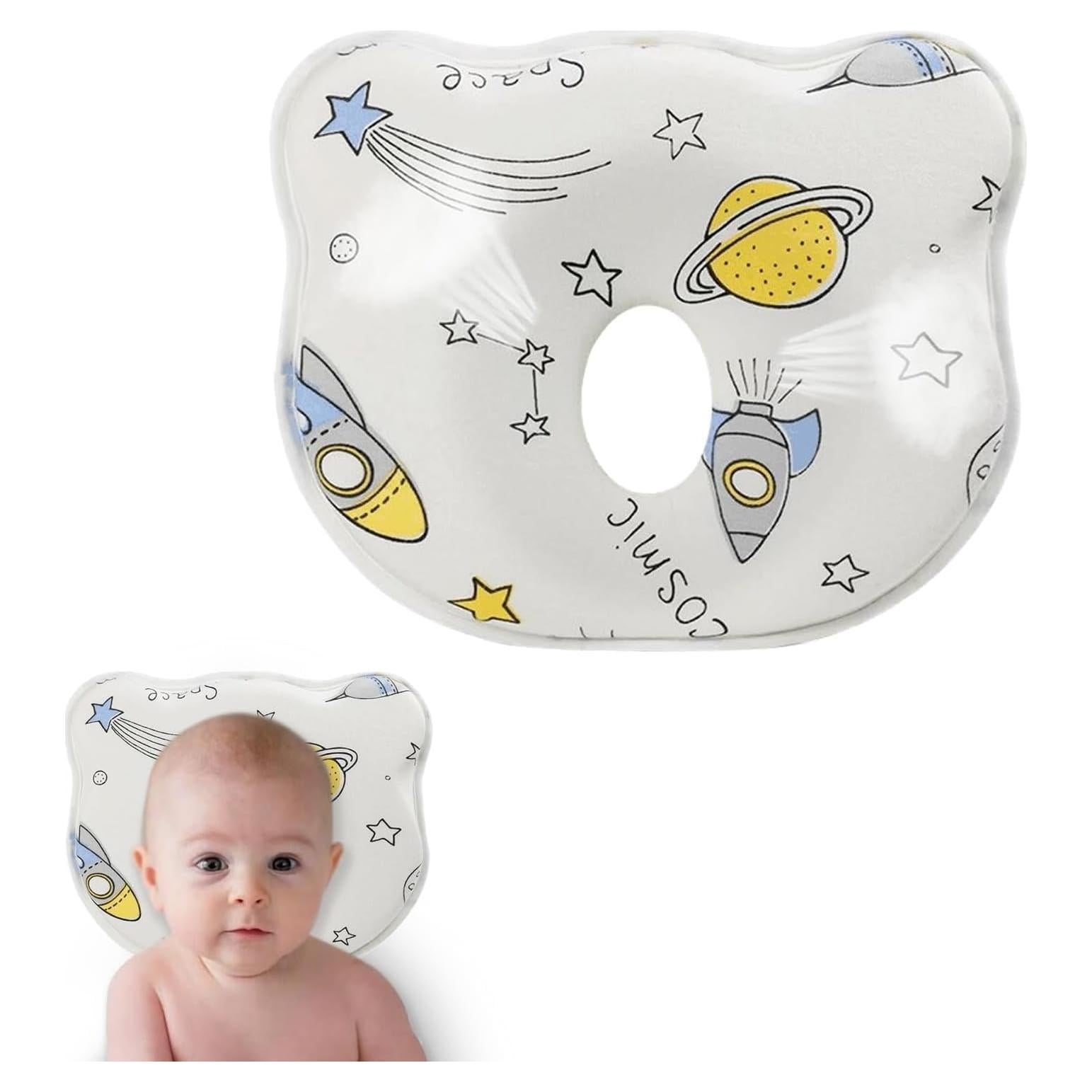 Almohada para Bebé YEHUOT de Espuma de Memoria 24.9x21.8cm