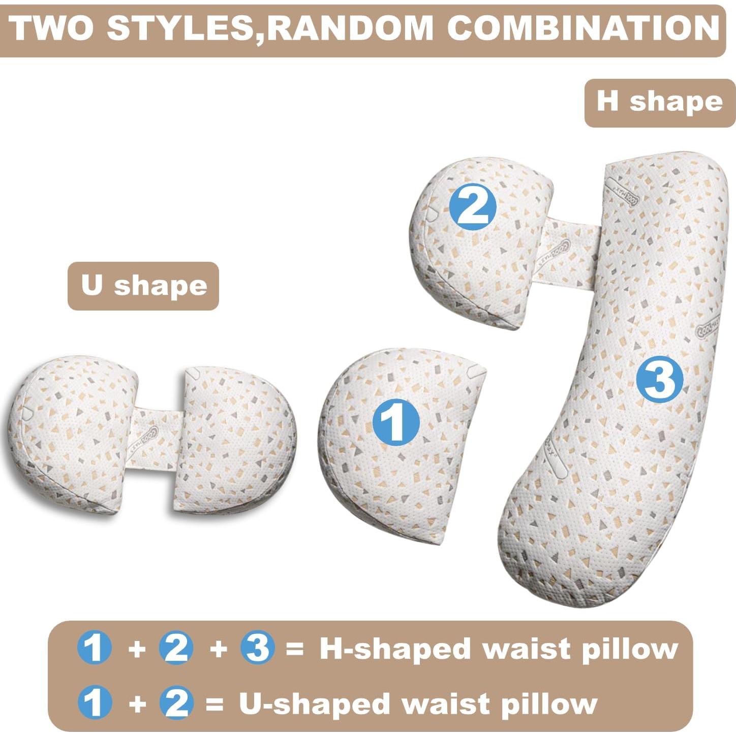 Cojín de Embarazo Anfrandce Grande Forma de L Soporte Total