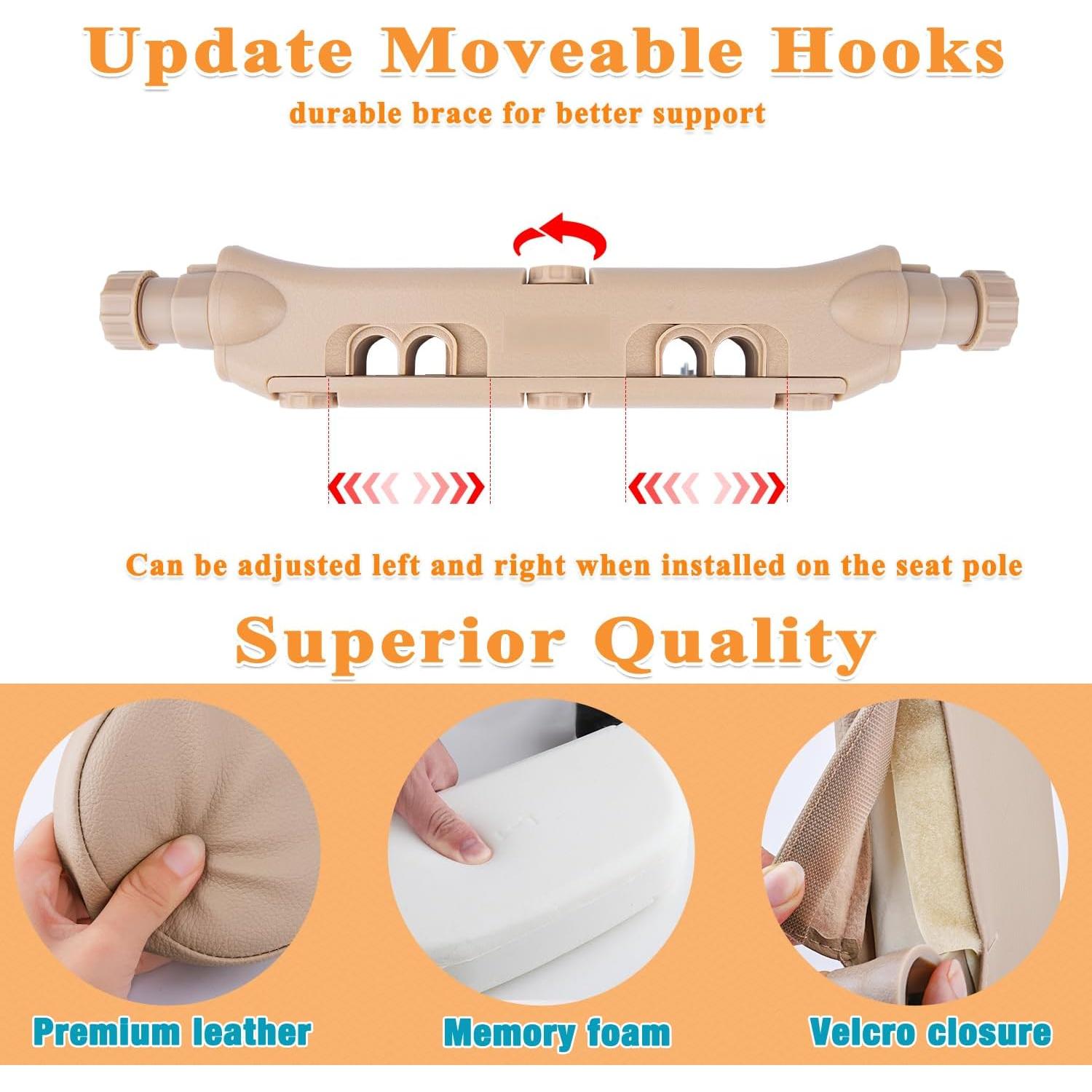 Almohada Reposacabezas TEEPIRE Ajustable para Automóvil 360°