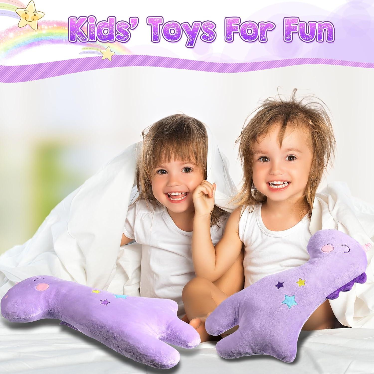 Funda de Almohada para Cinturón de Seguridad Niños Lenwen 2 Pcs Unicornio Violeta