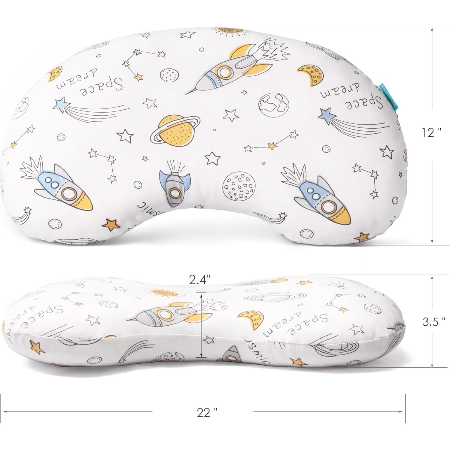Almohada Ergonómica para Niños BYRIVER 30x55 cm Nave Espacial