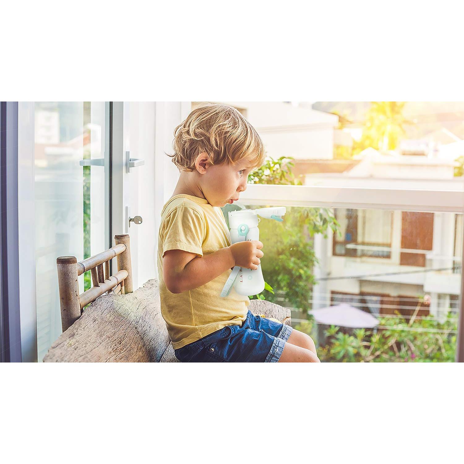 Botella Térmica para Bebé LA Baby 266ml Acero Inoxidable Aislada