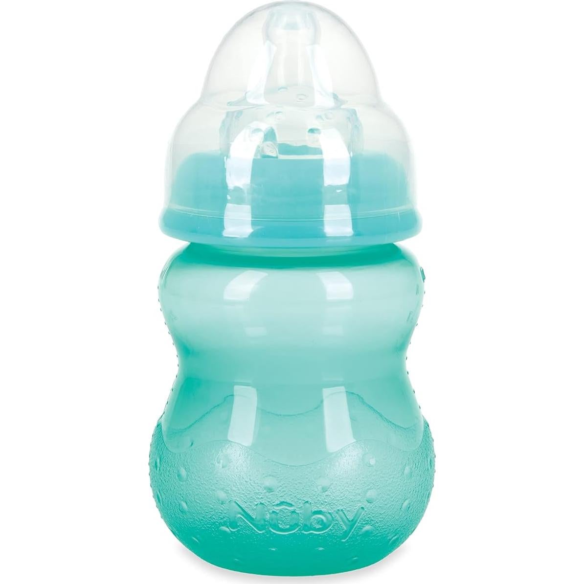 Botellas Ant Goteo Cuello Ancho Nuby 240 mL - Paquete de 3