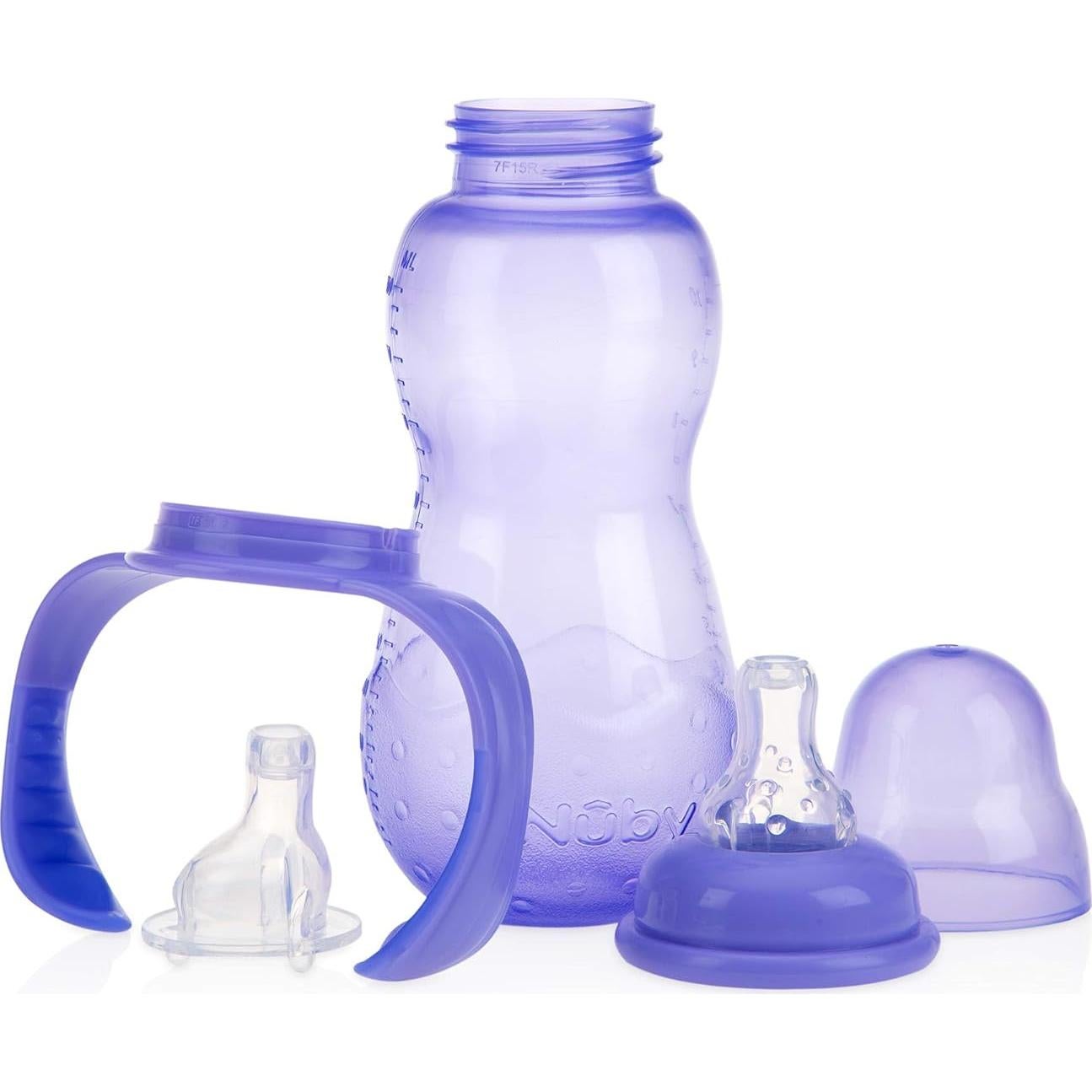 Biberón Nuby Non-Goteo 3 Etapas 320 ml Rosa