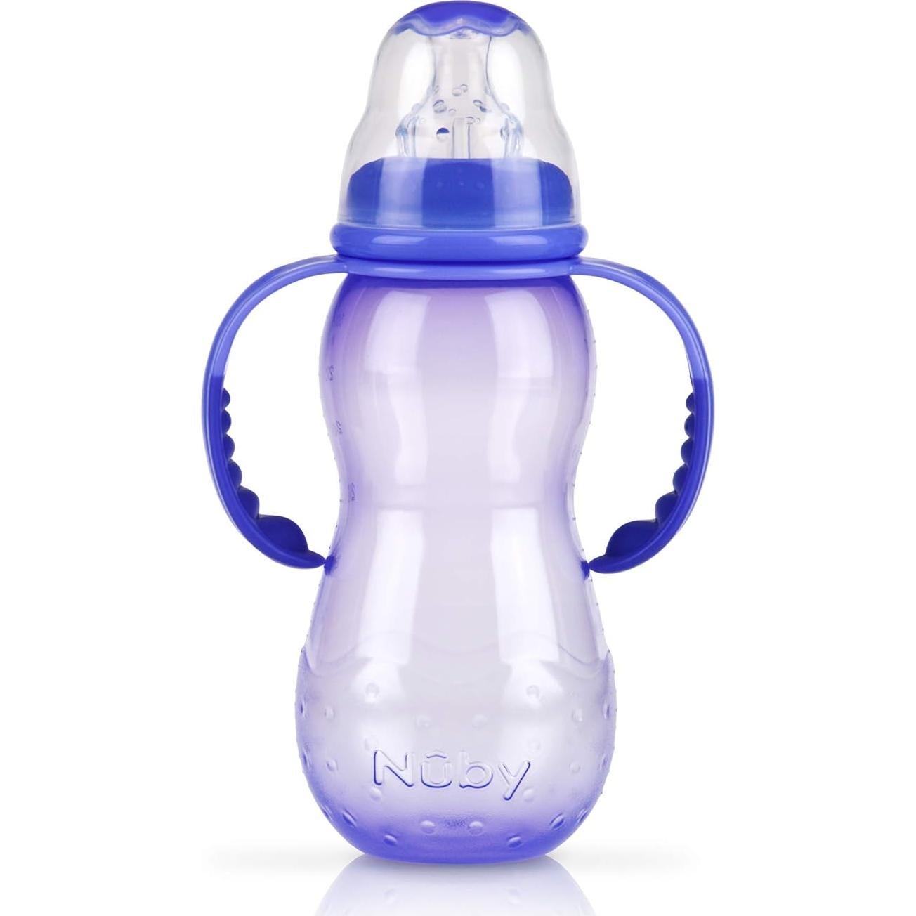 Biberón Nuby Non-Goteo 3 Etapas 320 ml Rosa