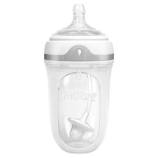 Botella de Silicona Nuby Comfort 360 Plus 240 ml Anti-Cólicos