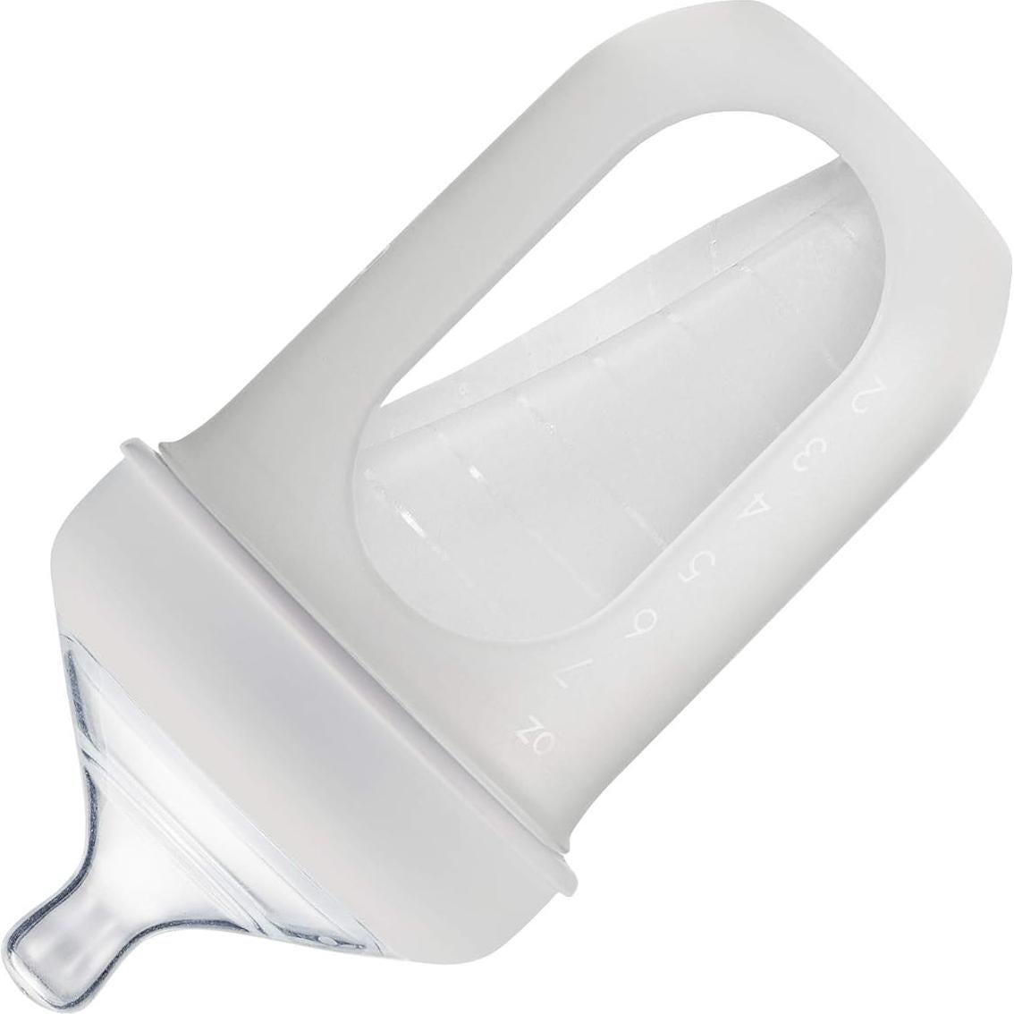 Botella de Silicona Reutilizable Boon Nursh 236.6 ml - Gris