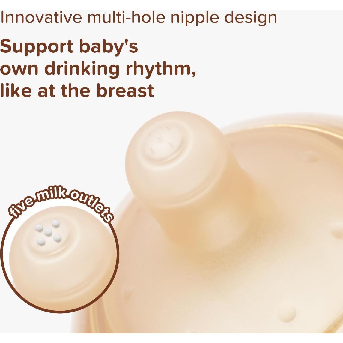 Botella Anti-Cólico PPSU Thyseed 148ml con Tetina Ventilada