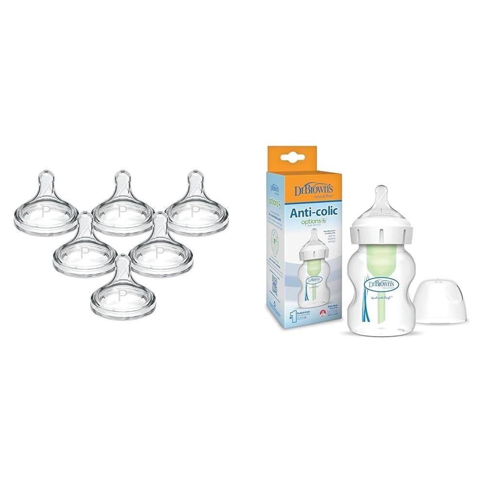 Botella Dr. Brown's Natural Flow Cuello Ancho 150 mL Anti-Cólico