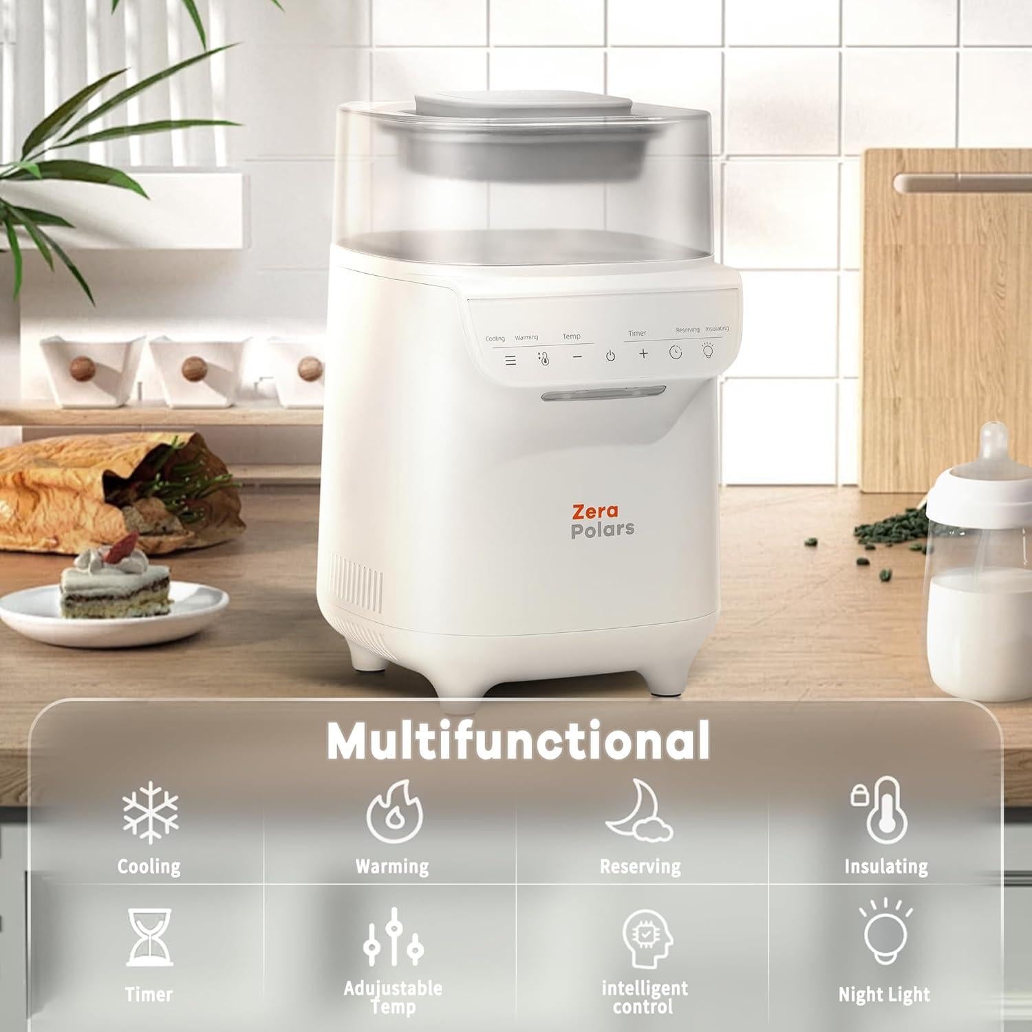 Calentador de Biberones ZeraPolars 8 en 1 Multifuncional