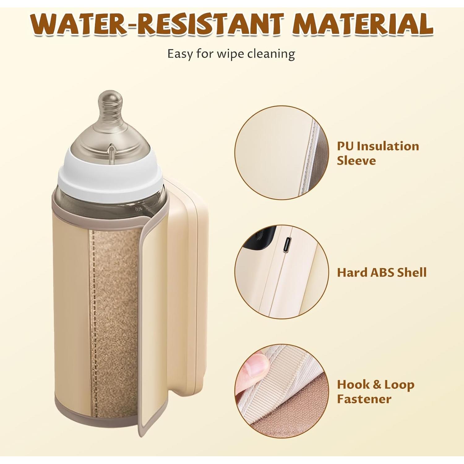 Calentador de Botellas de Bebé Portátil 6 Temperaturas Recargable