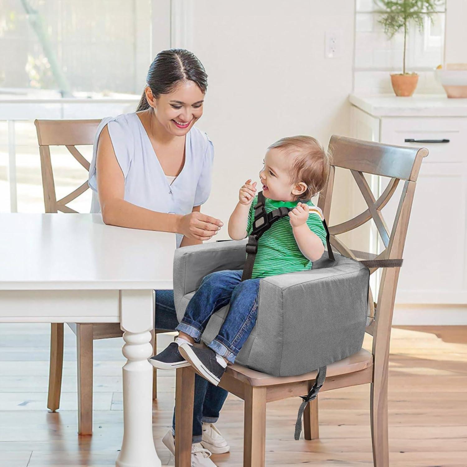 Cama y Sofá de Viaje 4 en 1 para Bebés HB609 - Gris Claro