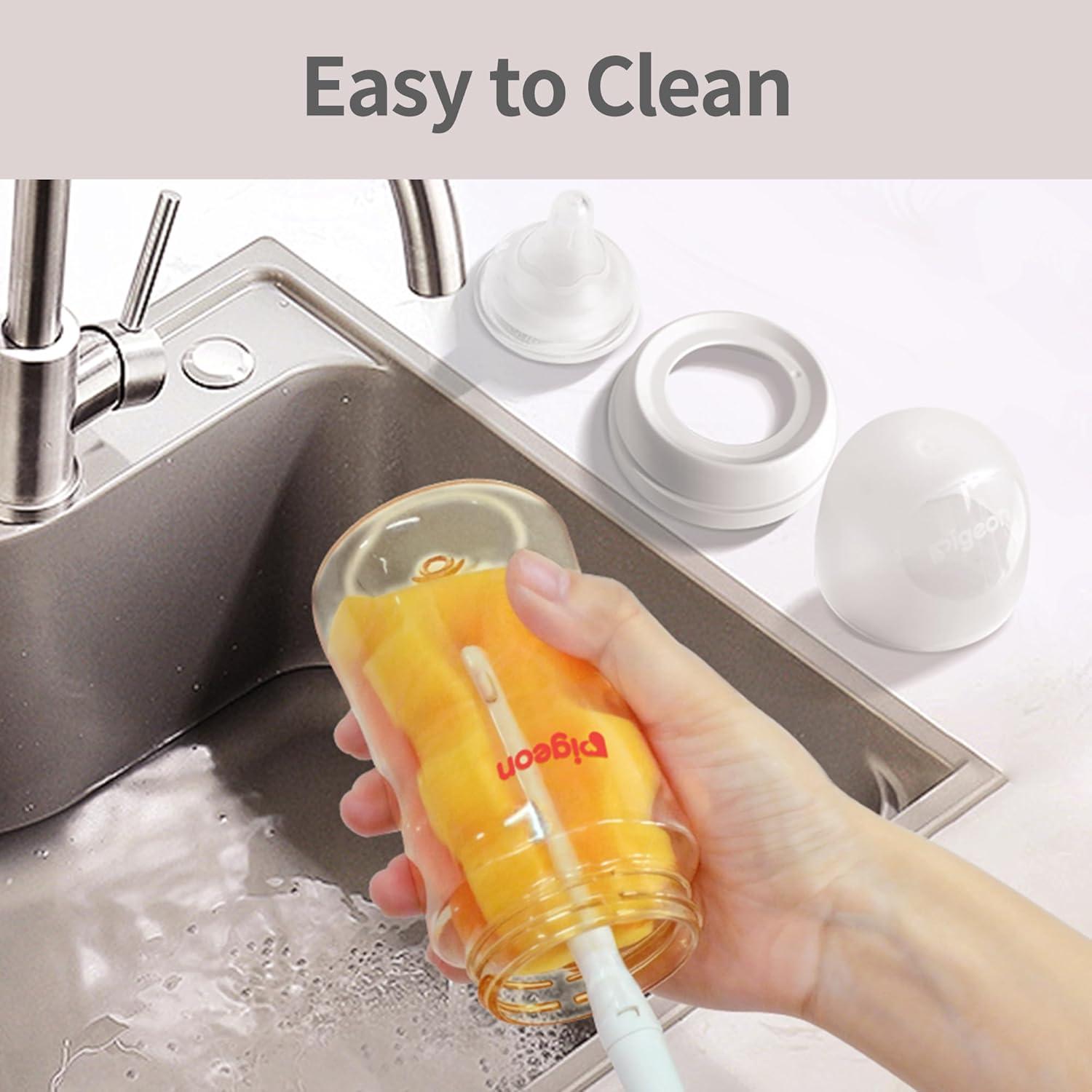 Botella de bebé Pigeon PPSU 160 ml anti-cólico cuello ancho - 2 unidades