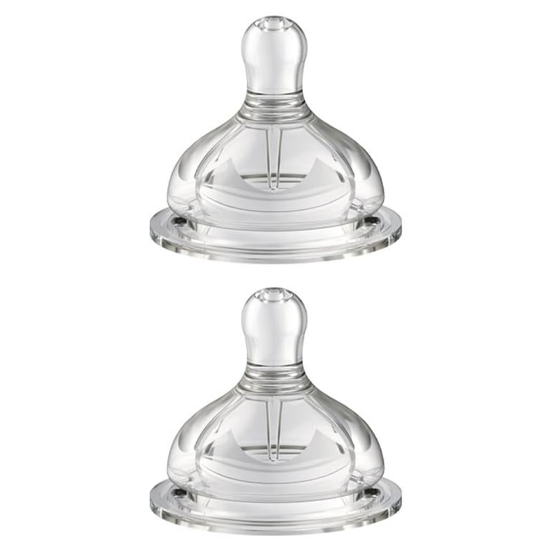 Tetina de Biberón Closer to Nature 100% Silicona Anticólico 2 Pzas