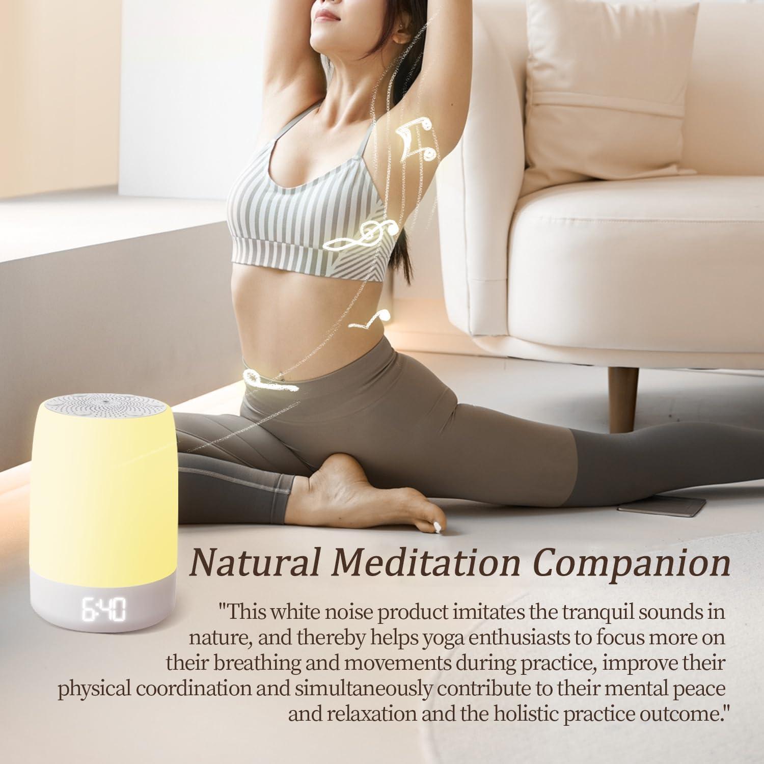 Máquina de Ruido Blanco PBFENG con Luz Nocturna y Bluetooth