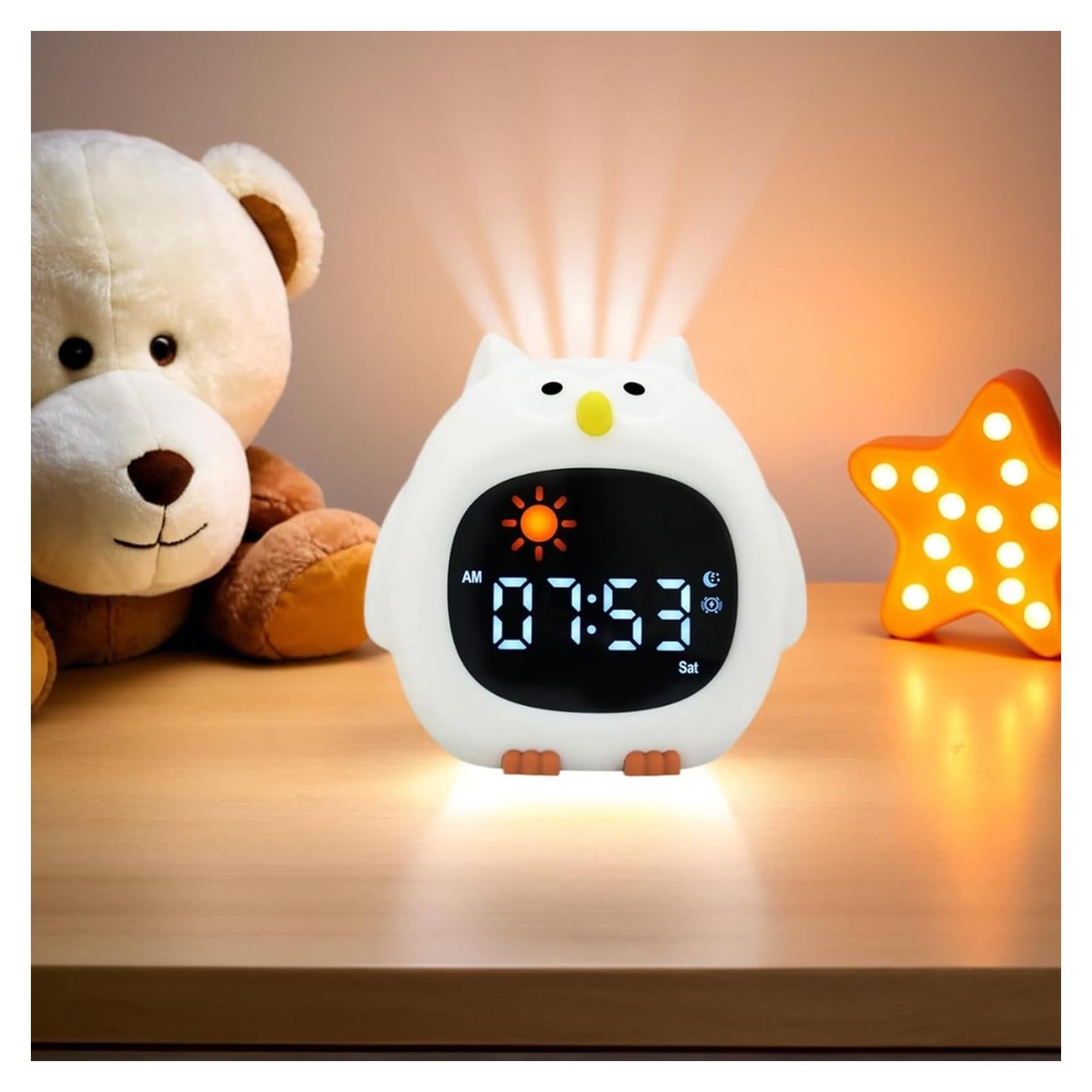 Reloj Despertador Digital xinjinhju Búho con Luz Nocturna