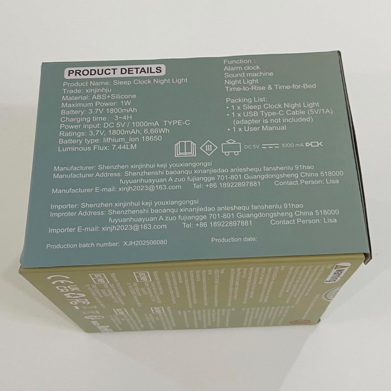 Reloj Despertador Digital xinjinhju Búho con Luz Nocturna