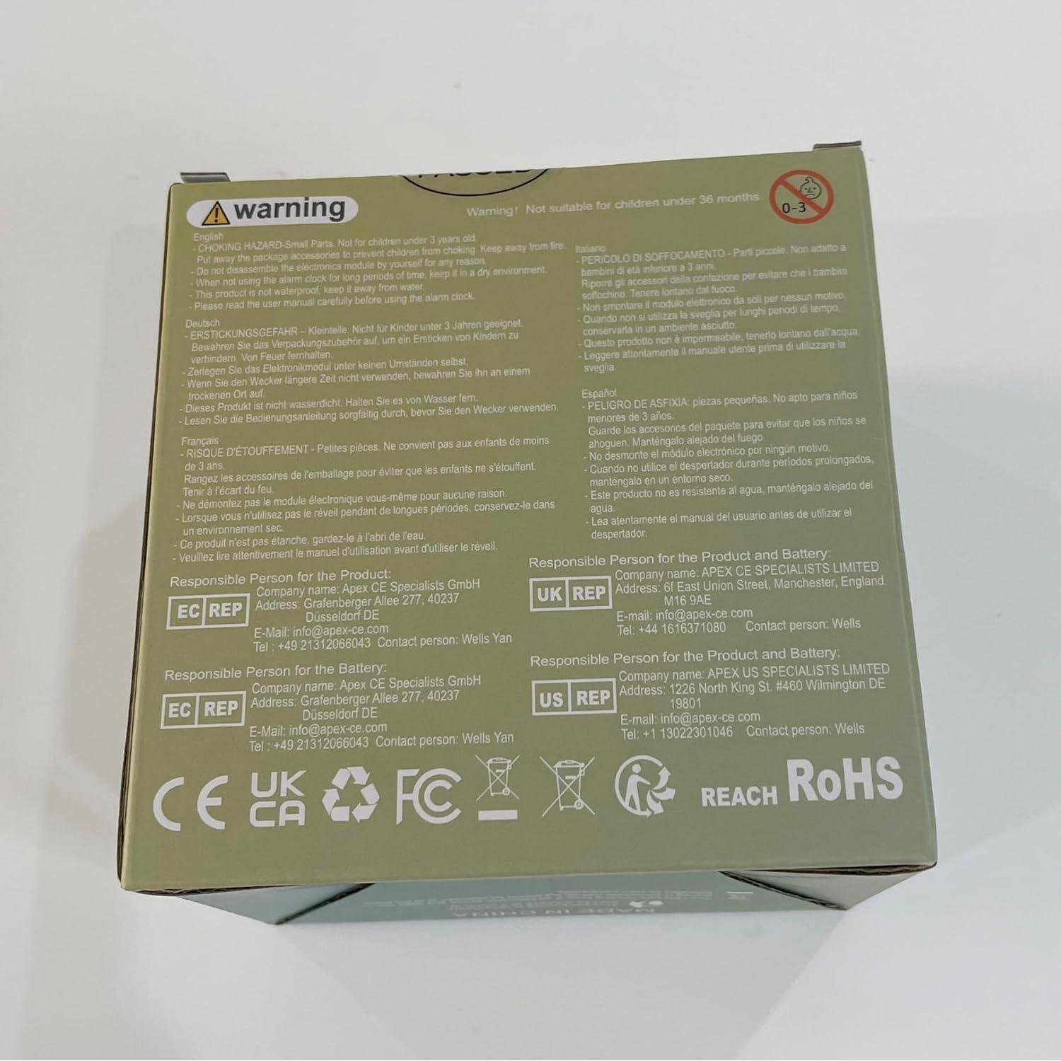 Reloj Despertador Digital xinjinhju Búho con Luz Nocturna