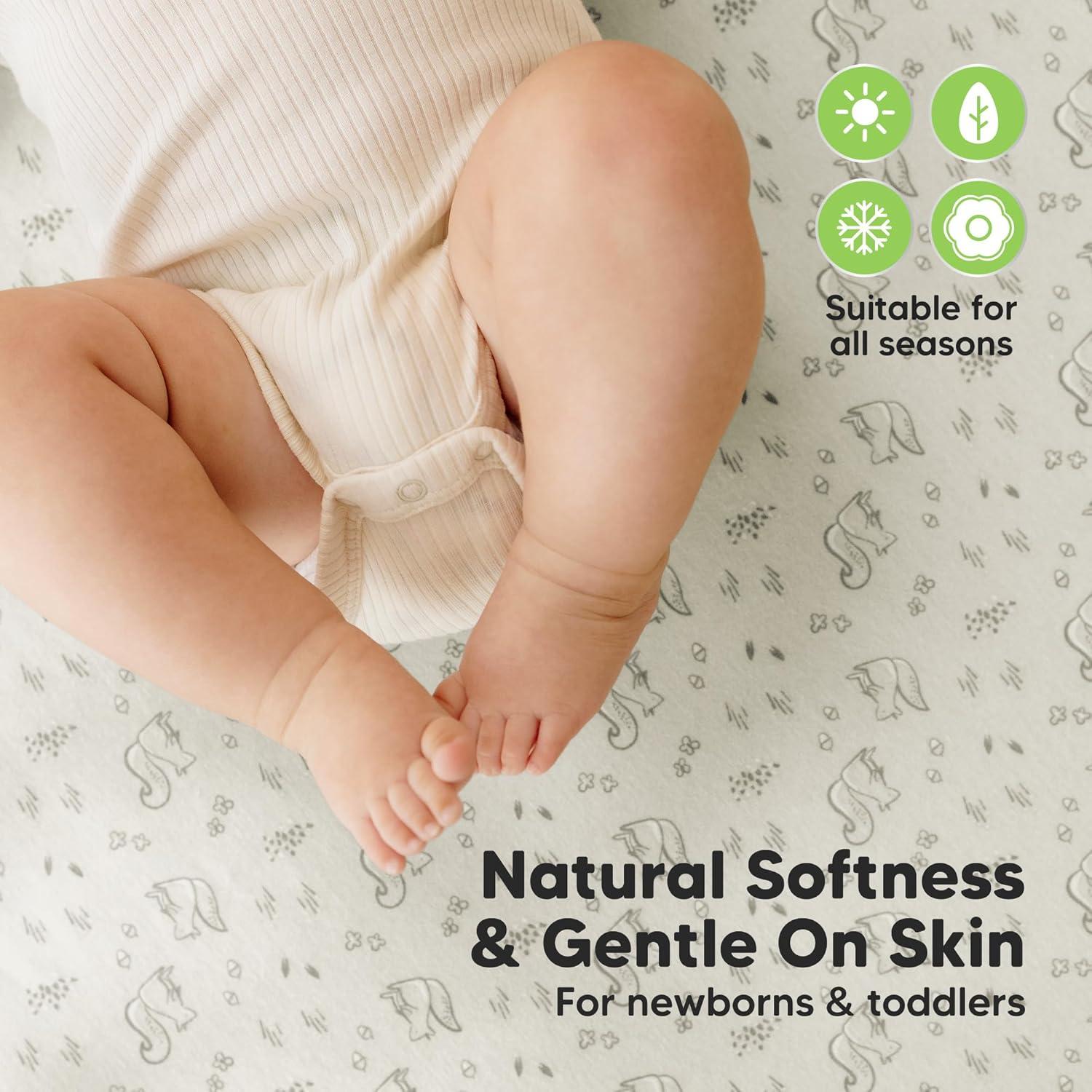 Paquete de 2 Sábanas Ajustadas Impermeables KeaBabies 132x71 cm