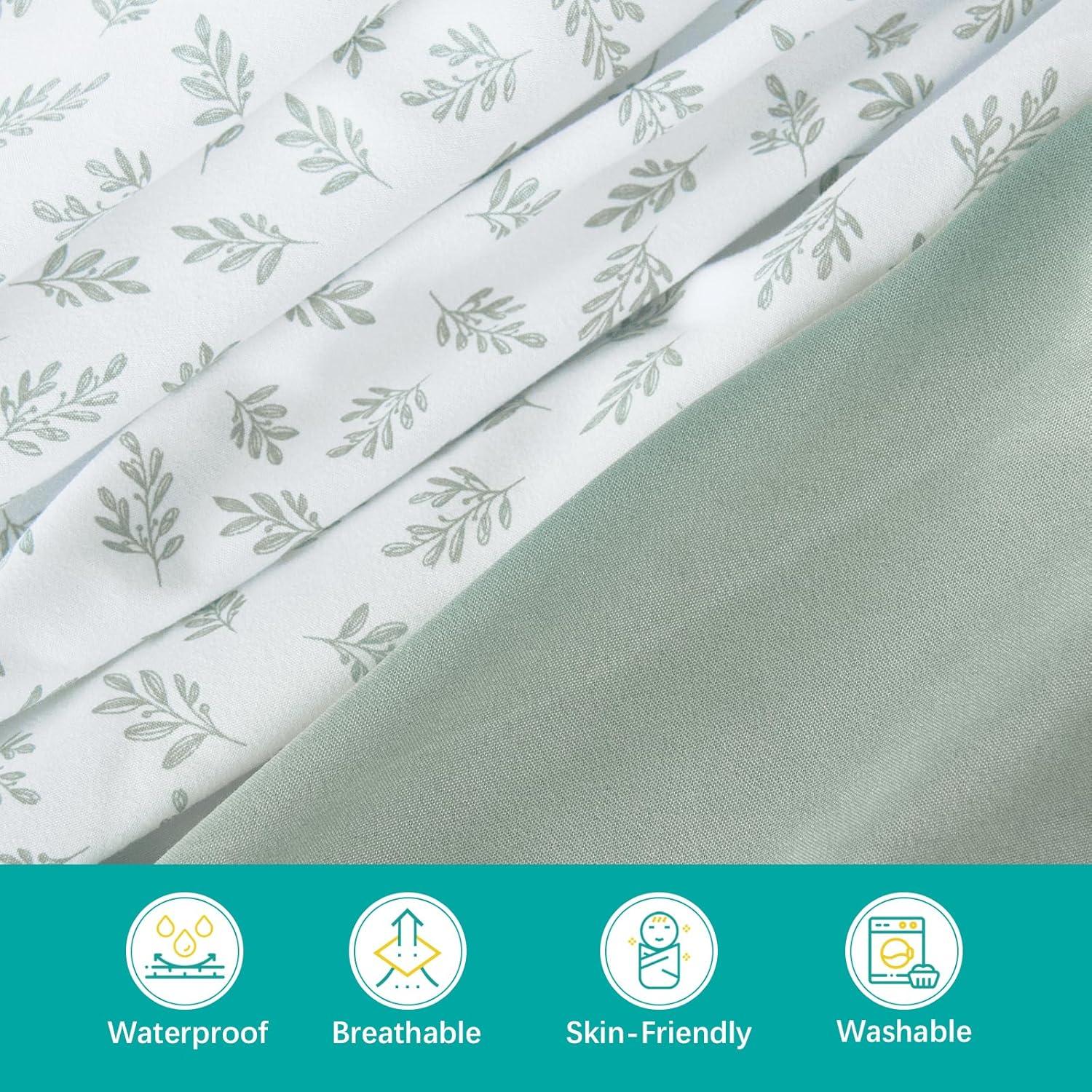 Biloban 4 Sábanas de Cuna Impermeables Microfibra 132x71cm