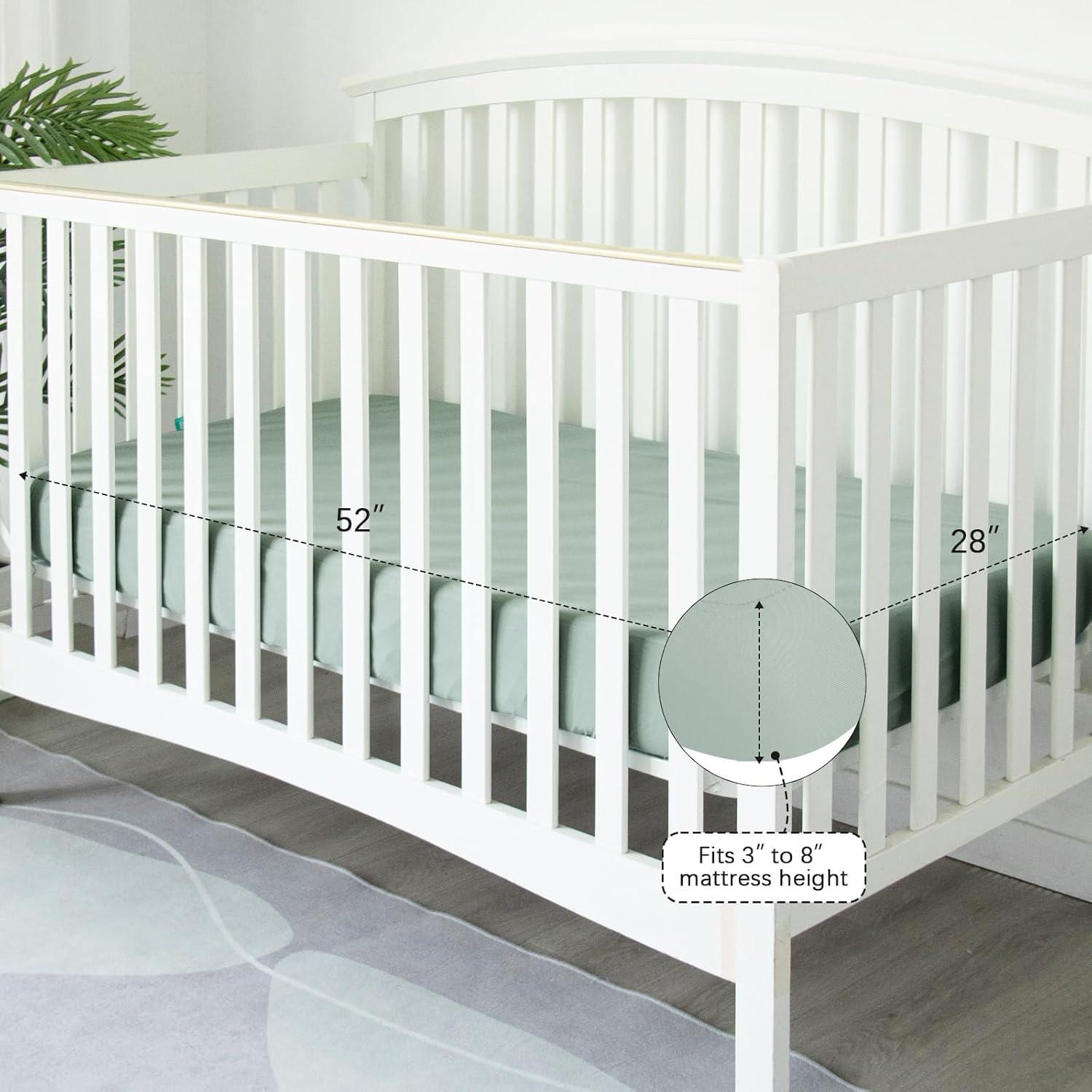 Biloban 4 Sábanas de Cuna Impermeables Microfibra 132x71cm