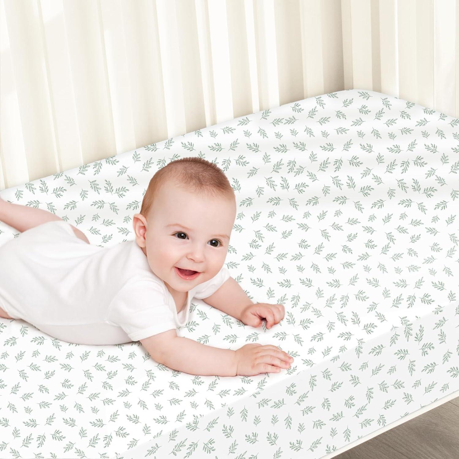 Biloban 4 Sábanas de Cuna Impermeables Microfibra 132x71cm