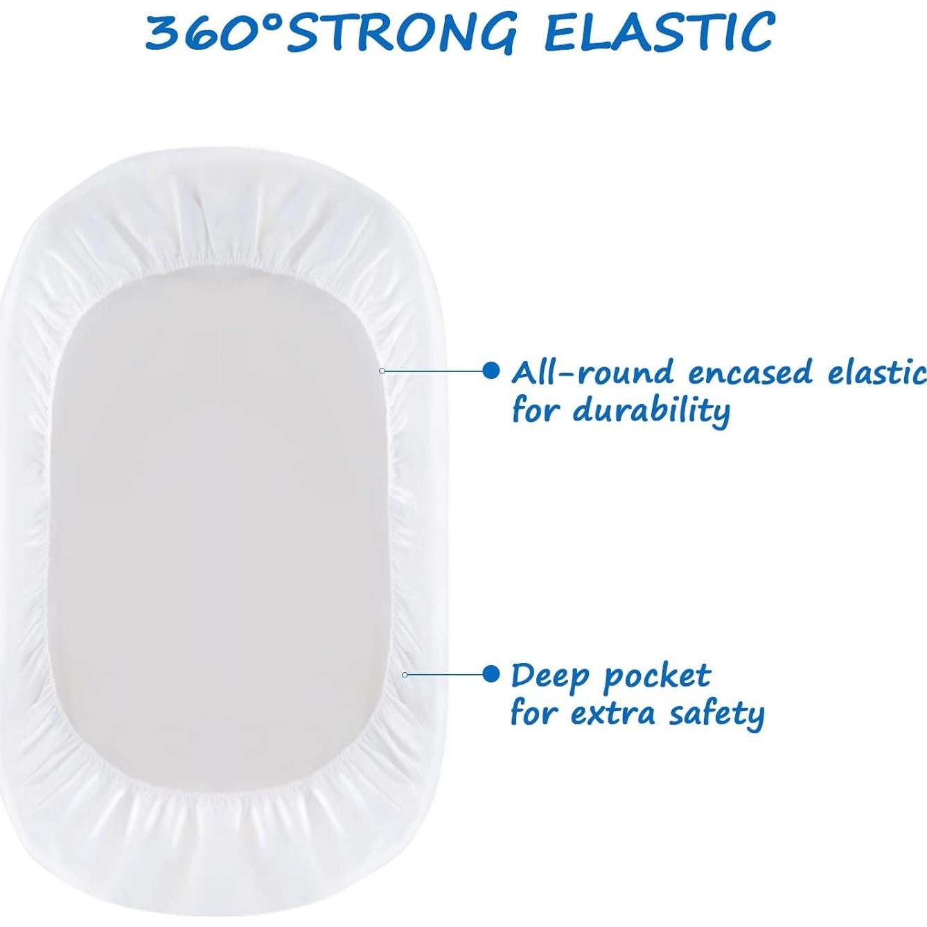 Sábanas para Cuna Coldwind 2 Piezas Algodón Impermeable