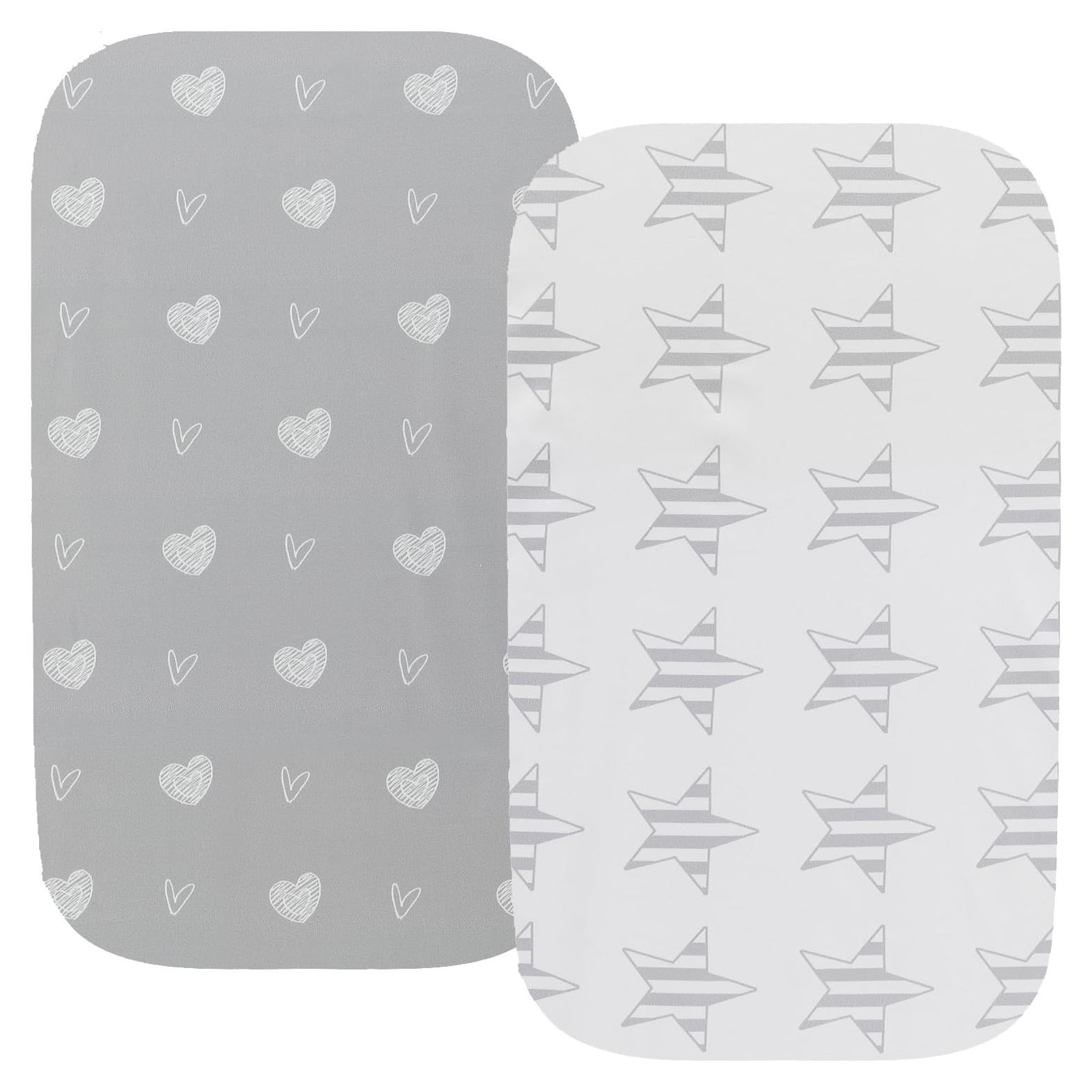 Sábanas Impermeables para Cuna Fadacudan 2 Piezas Jersey Suave