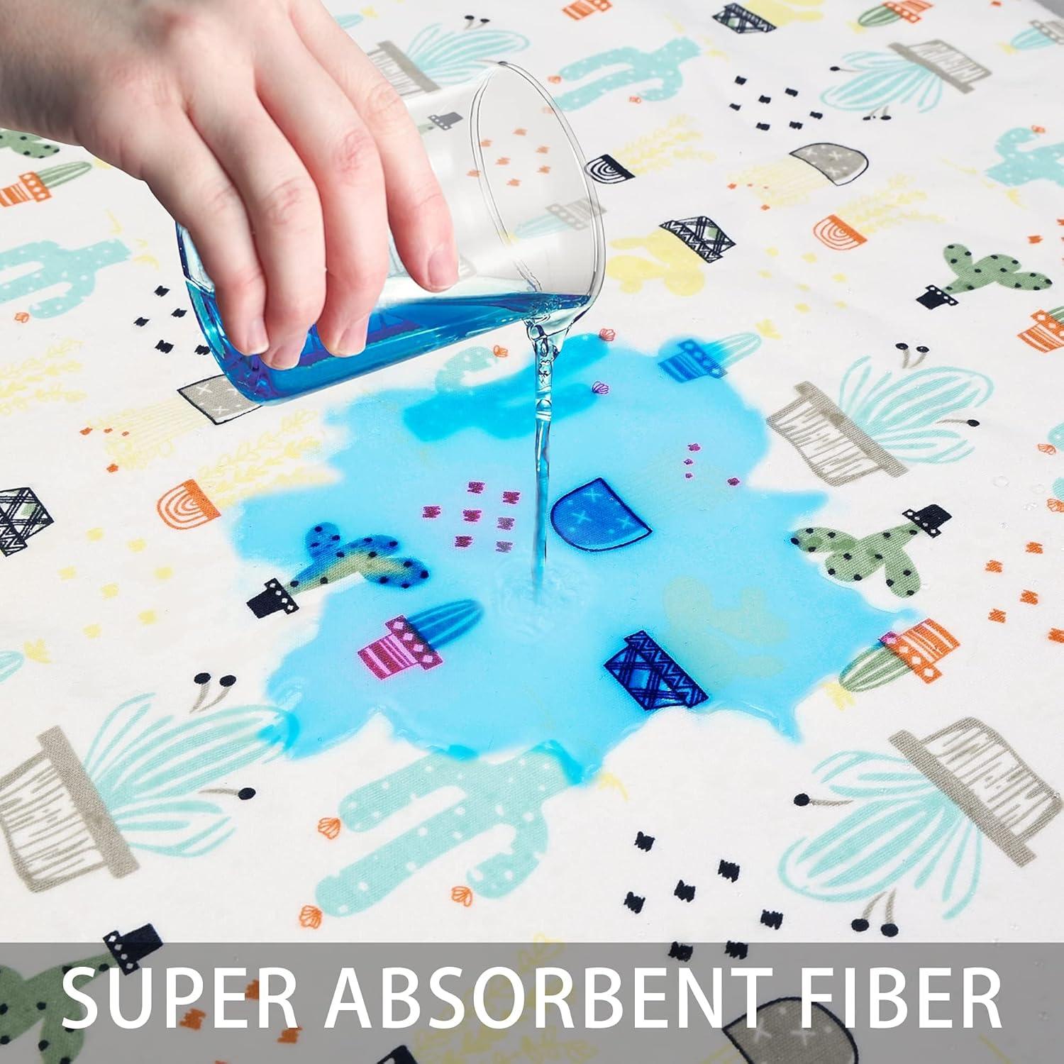 Almohadillas de Cambio para Bebé 3 Piezas Algodón Impermeable