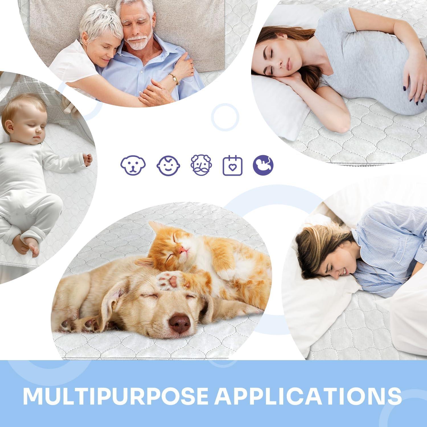 Almohadillas de Cama Conkote 86x91cm Reutilizables Paquete de 4