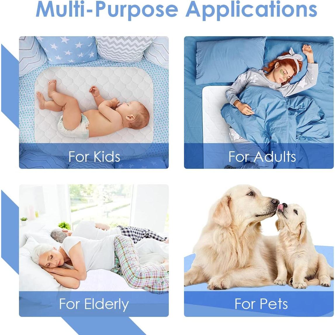 Almohadillas de cama lavables Avalon Care 86x91 cm - Paquete de 2