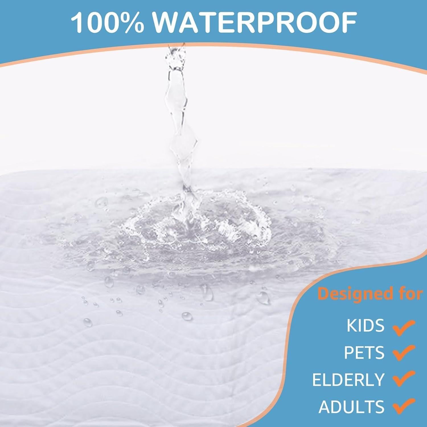 Almohadilla de cama impermeable BOXLUOTE 86x132 cm lavable