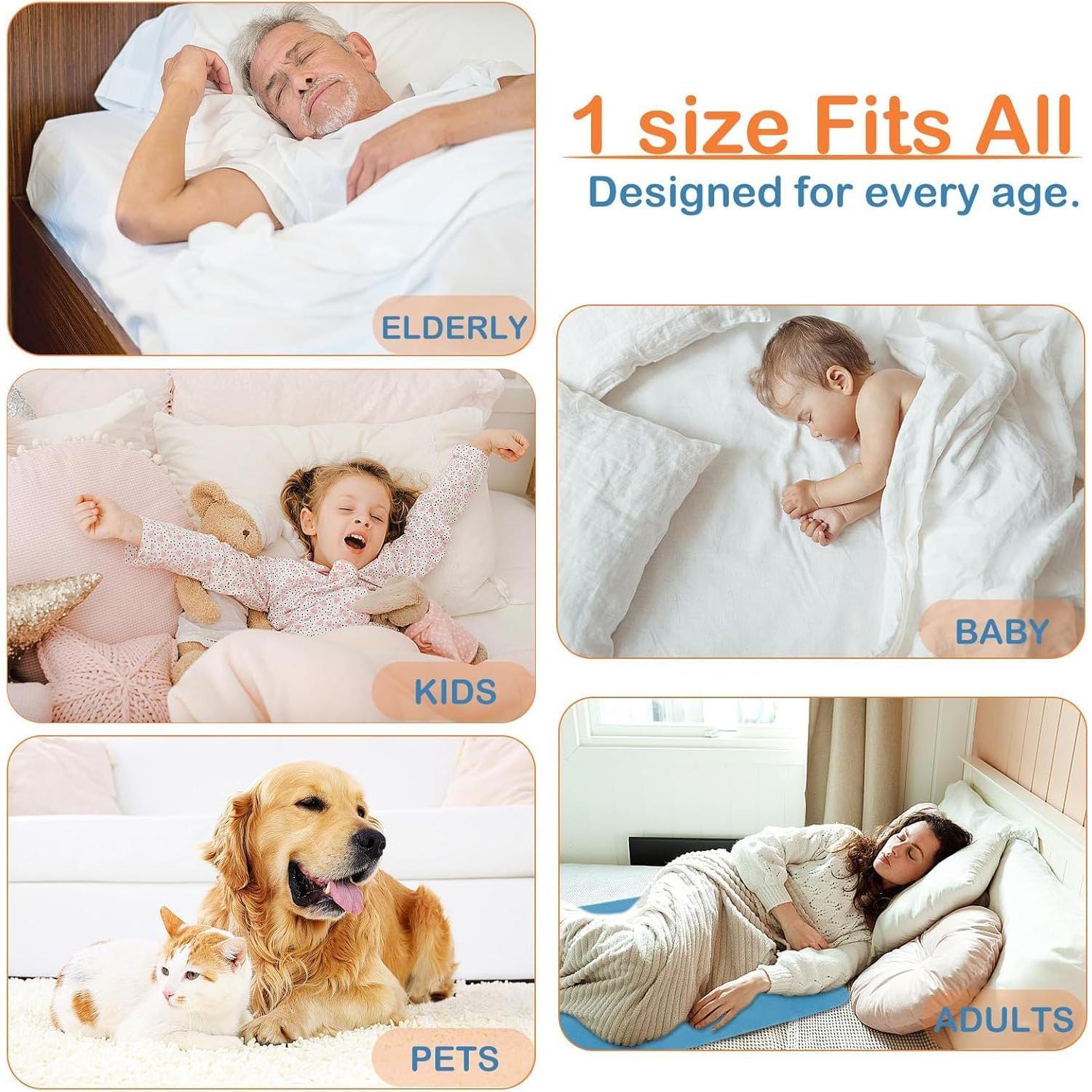 Almohadilla de cama impermeable BOXLUOTE 86x132 cm lavable