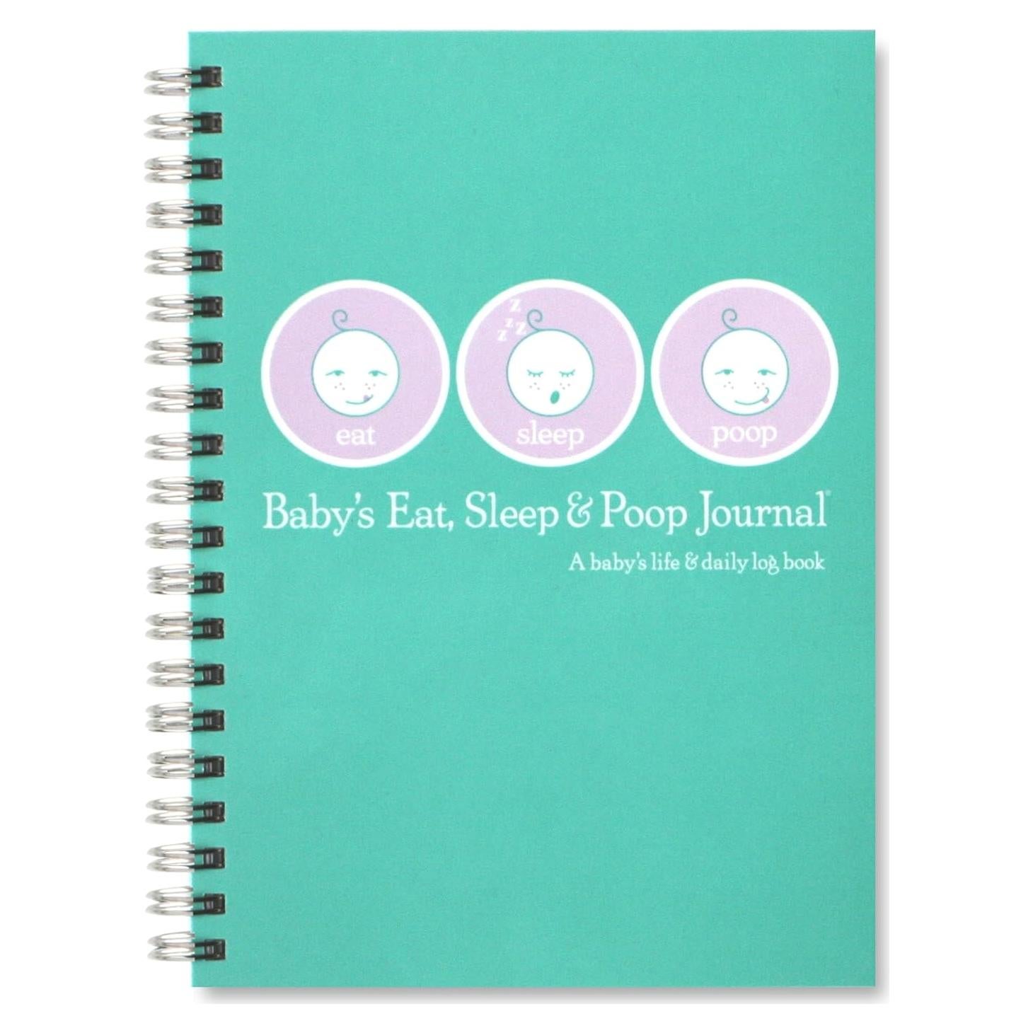 Baby's Eat, Sleep & Poop Journal, Log Book (Aqua)