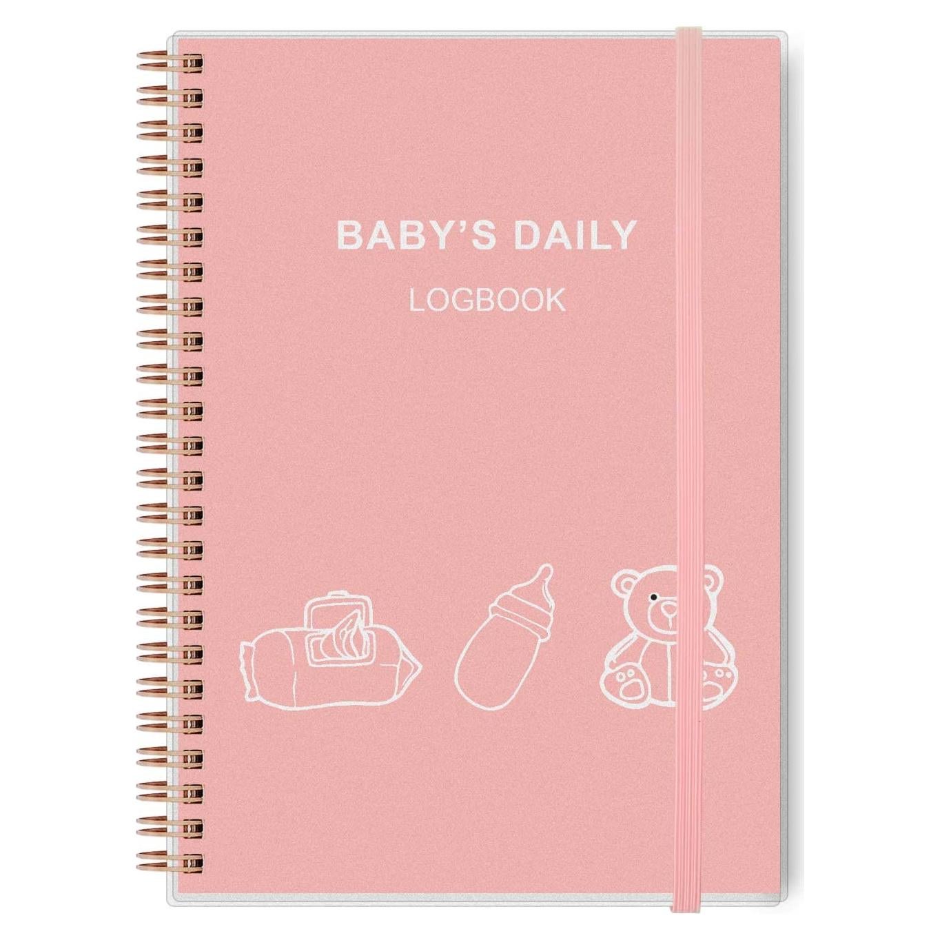 Registro Diario del Bebé A5 Rosa - Planificador de Cuidado