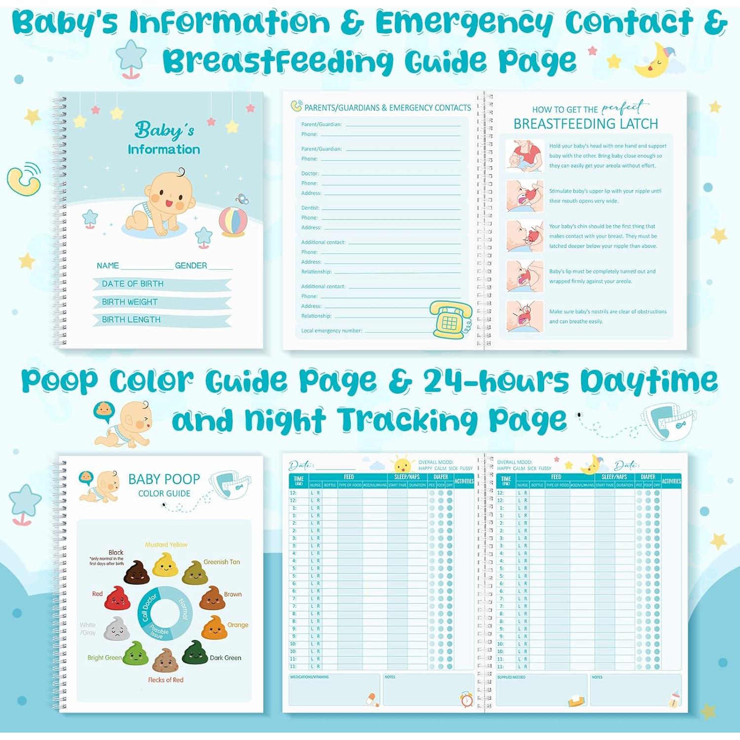 Diario para Bebés Pasimy 21.6x27.9 cm Registro Alimentación