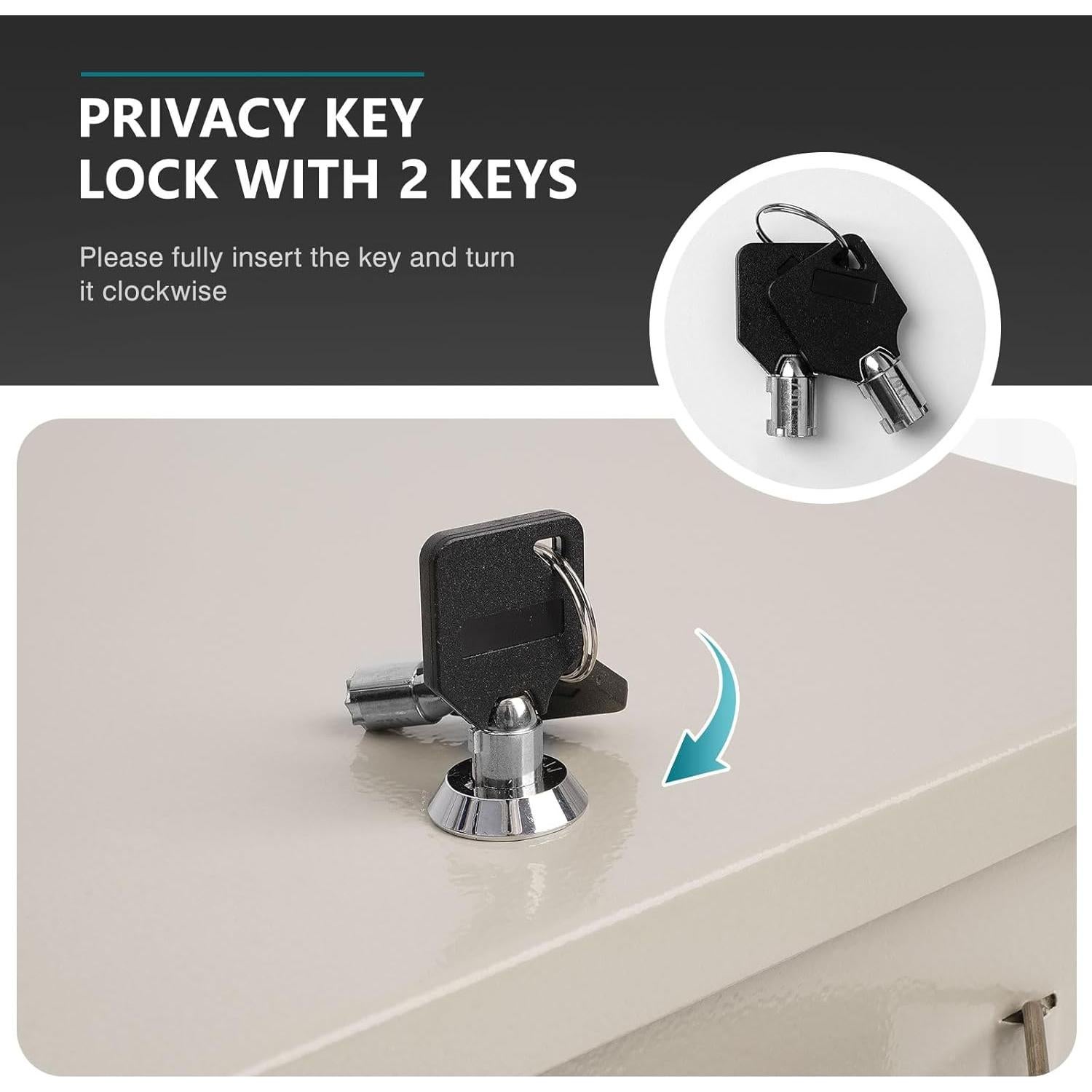 Caja de Documentos a Prueba de Fuego Polspag Grande Blanca