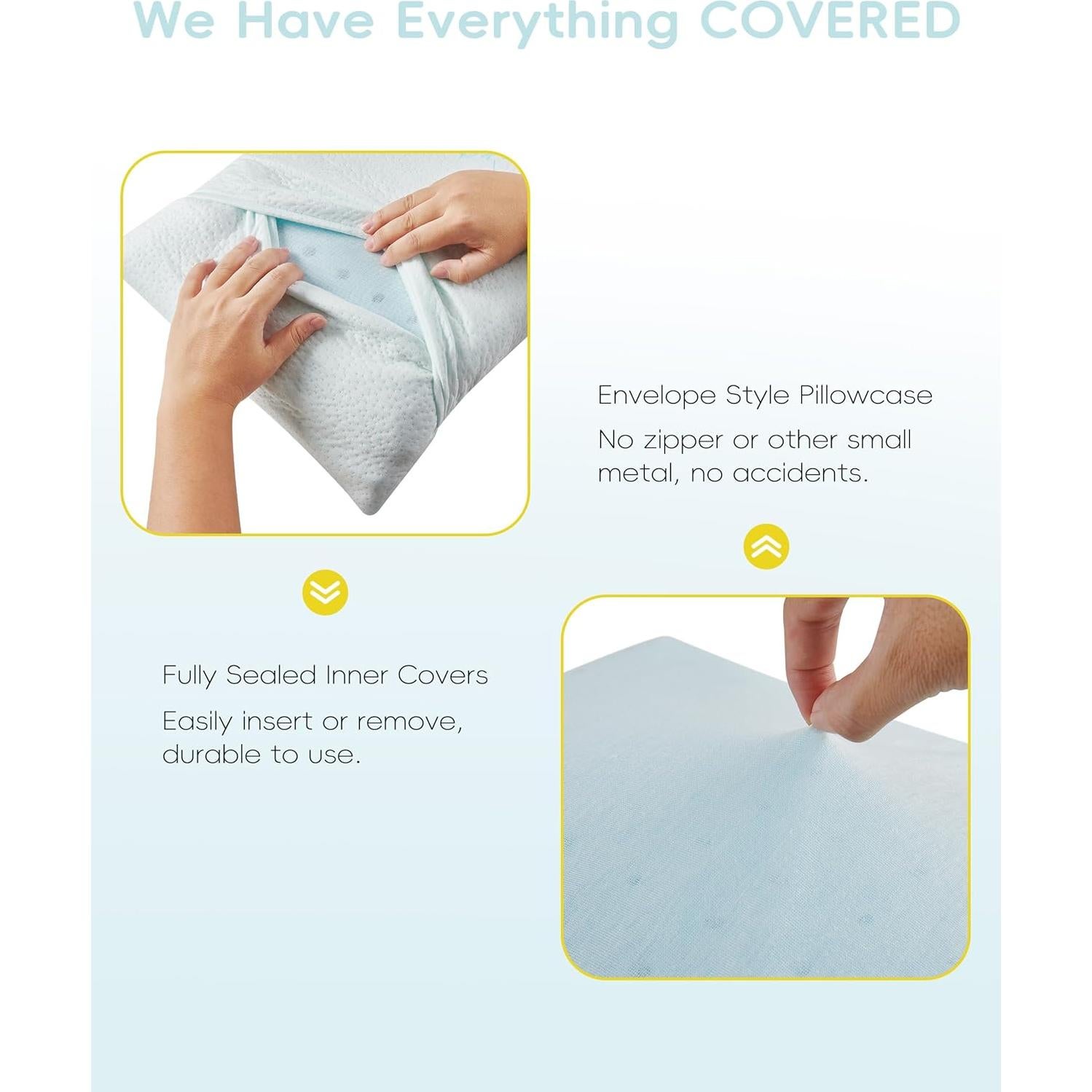 Almohada Ajustable para Niños ATTABABY 33x46 cm Espuma Viscoelástica