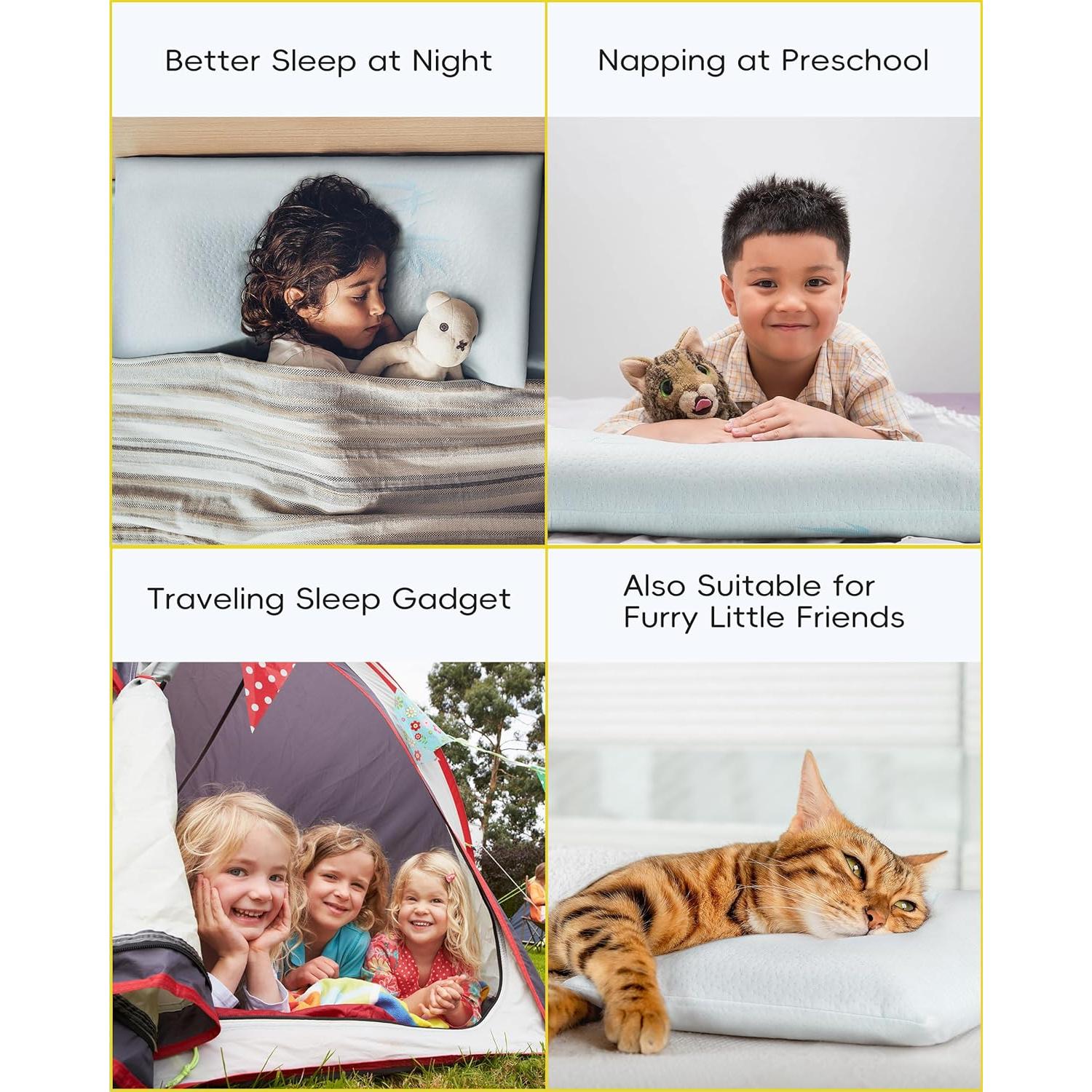 Almohada Ajustable para Niños ATTABABY 33x46 cm Espuma Viscoelástica