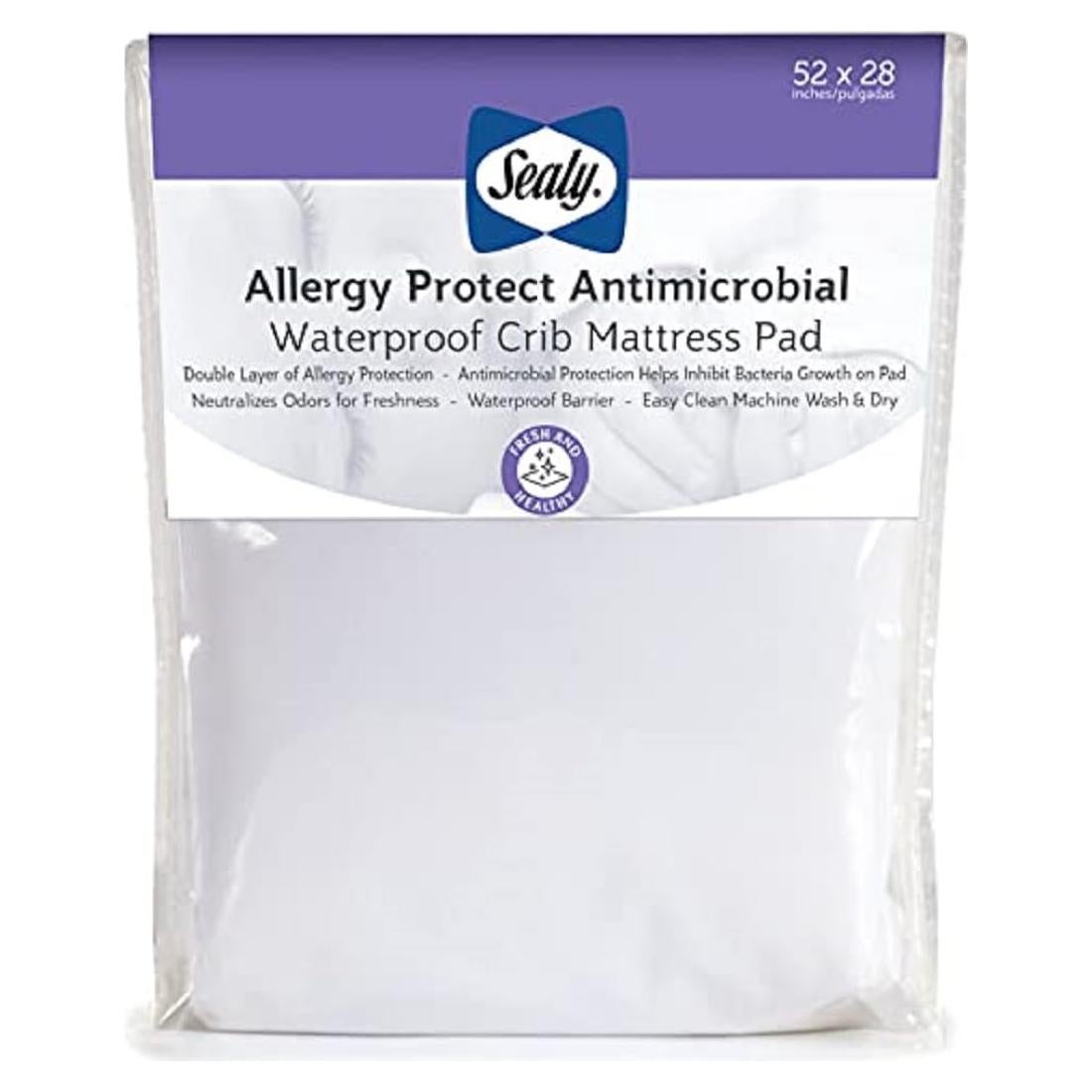 Protector de Colchón Impermeable Sealy Baby para Cuna 132x71 cm