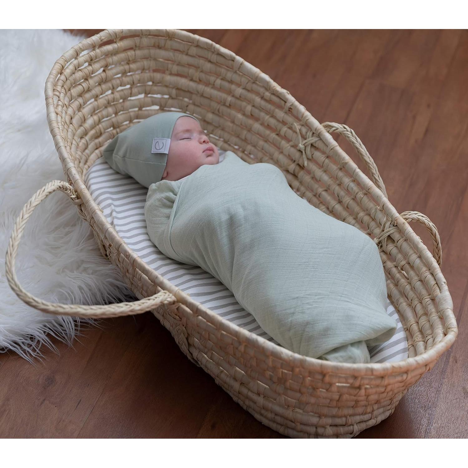 Sábanas de Cuna Impermeables Ely's & Co. 100% Algodón - Paquete de 2