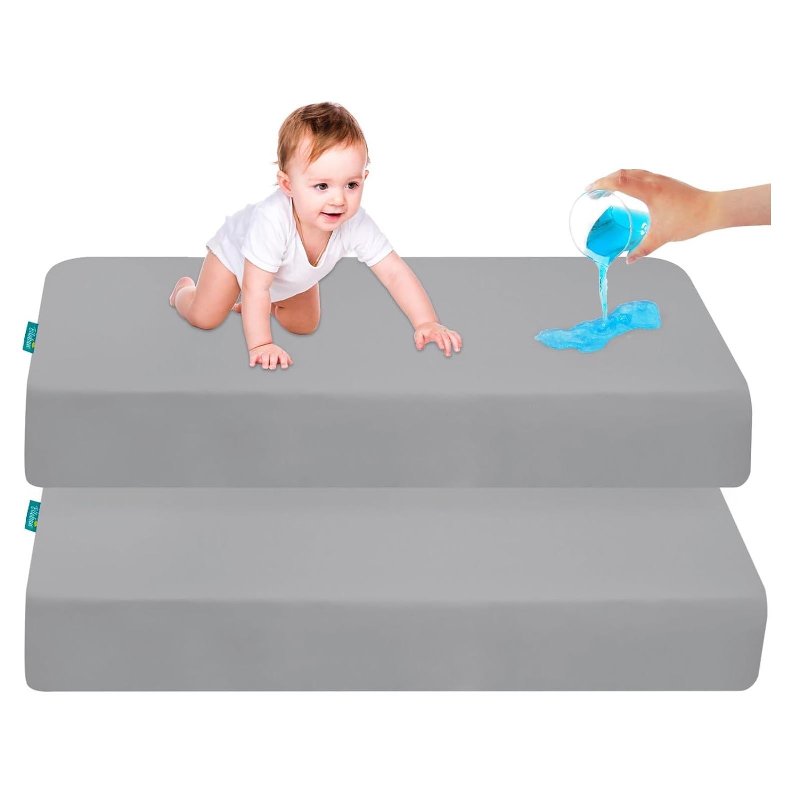 Sábanas Impermeables Biloban para Pack and Play 2 Piezas 96.5x66cm