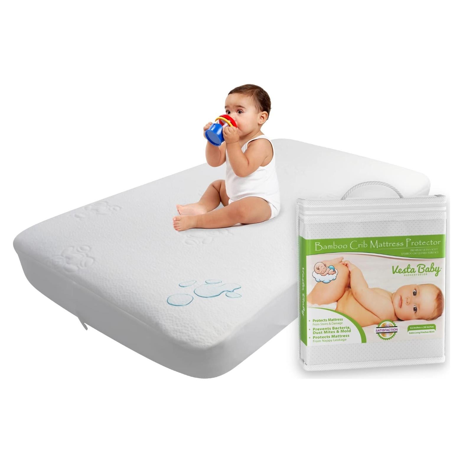 Protector de Colchón para Cuna Vesta Baby Oso 132x71 cm