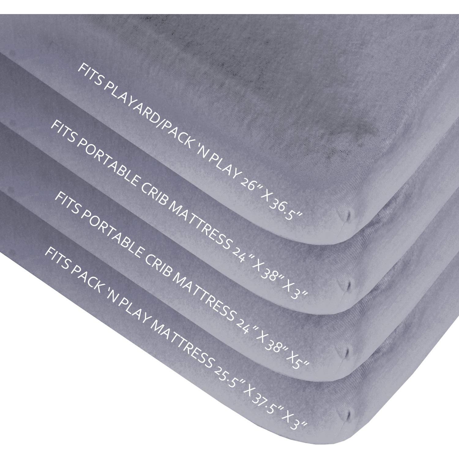 Sábanas Ajustadas Biloban para Pack and Play 96.5x66 cm 2 Pzas