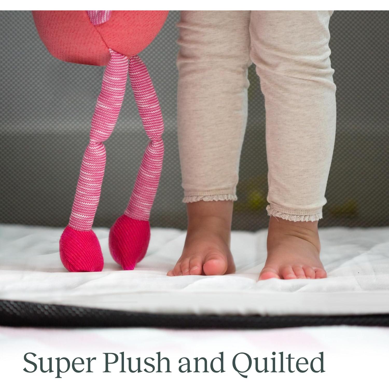 Sábana Ajustada Acolchada Guava Family para Cuna de Viaje