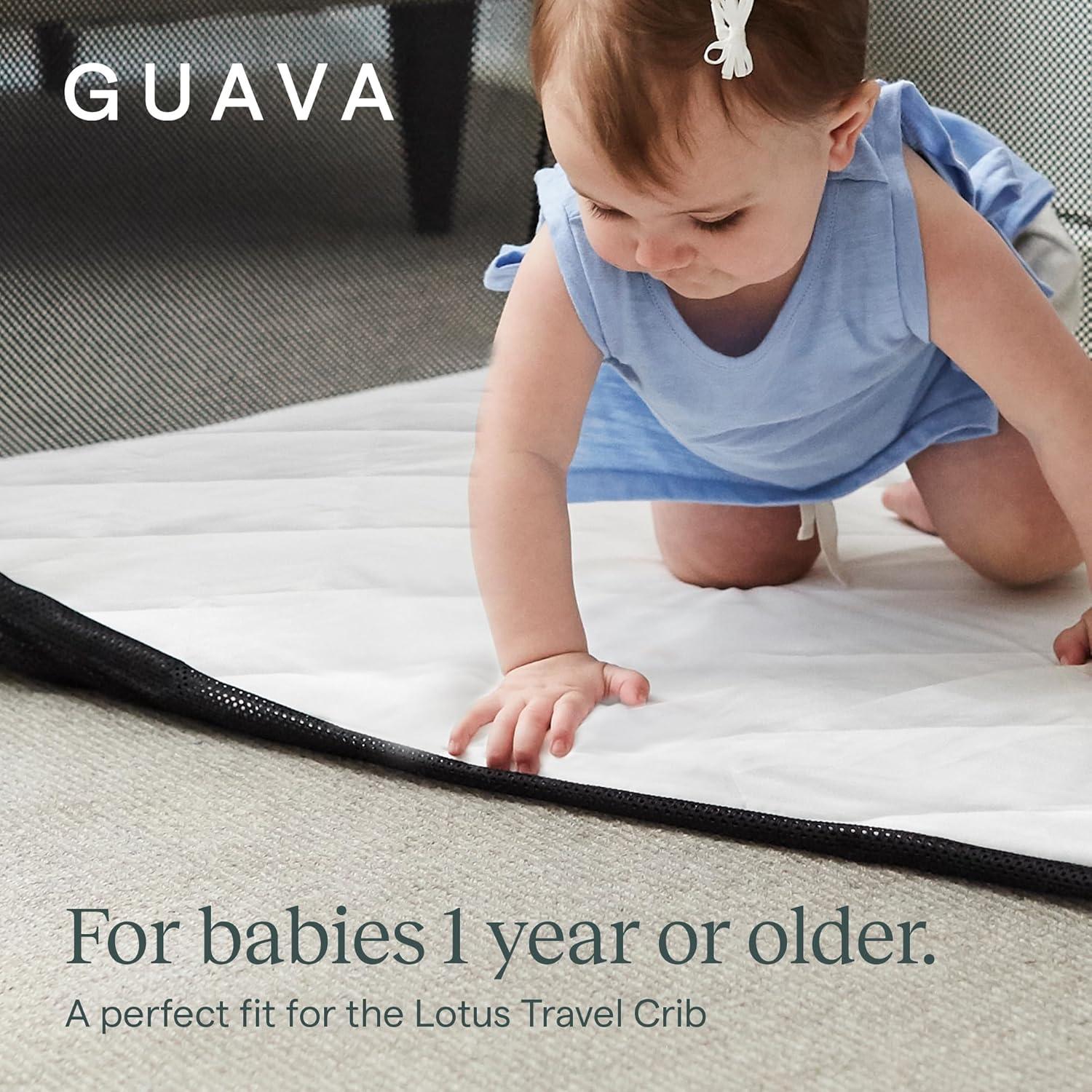 Sábana Ajustada Acolchada Guava Family para Cuna de Viaje