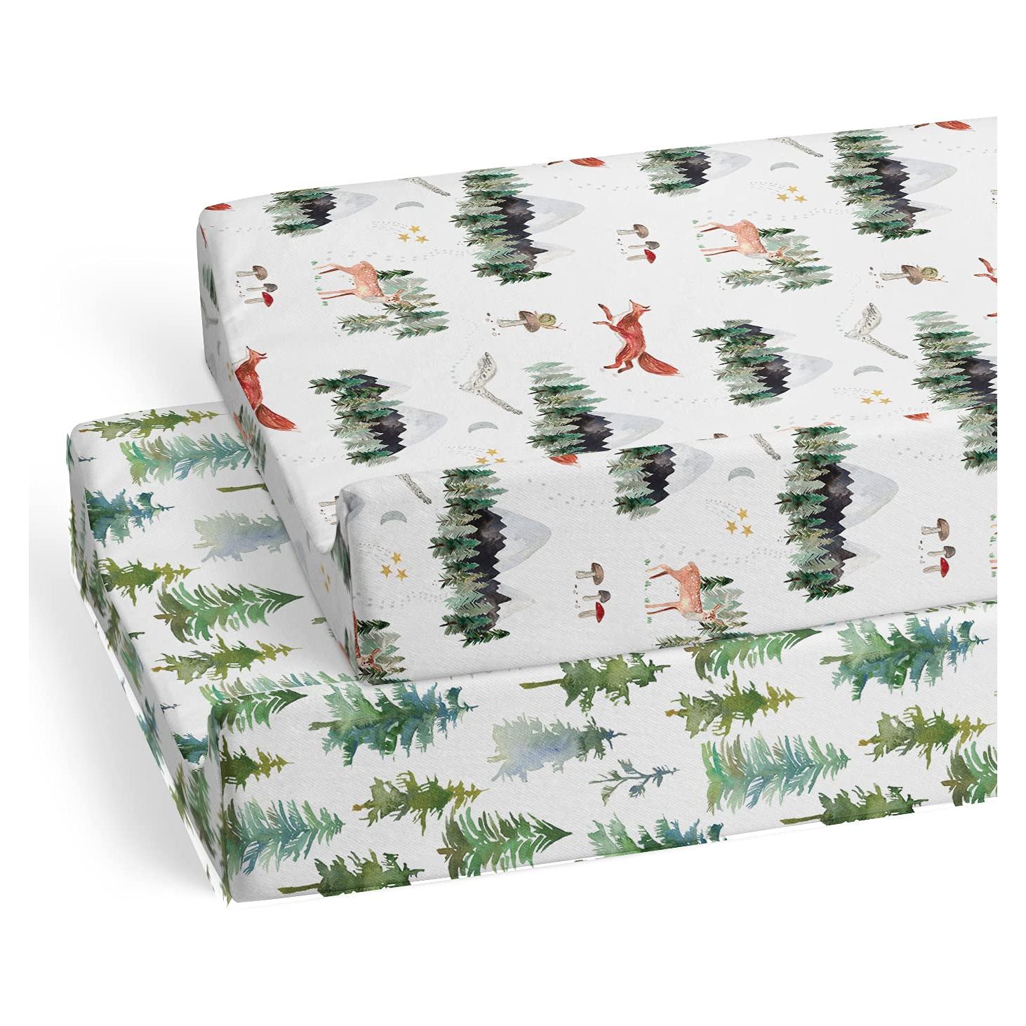 Funda de Cambiador Sorrel + Fern 2-Pack Animales del Bosque