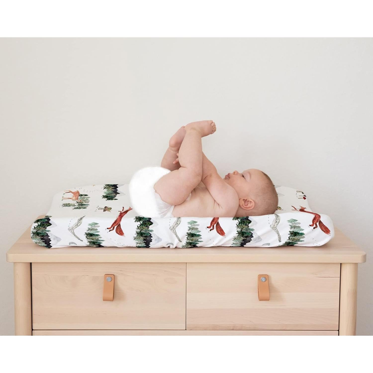 Funda de Cambiador Sorrel + Fern 2-Pack Animales del Bosque