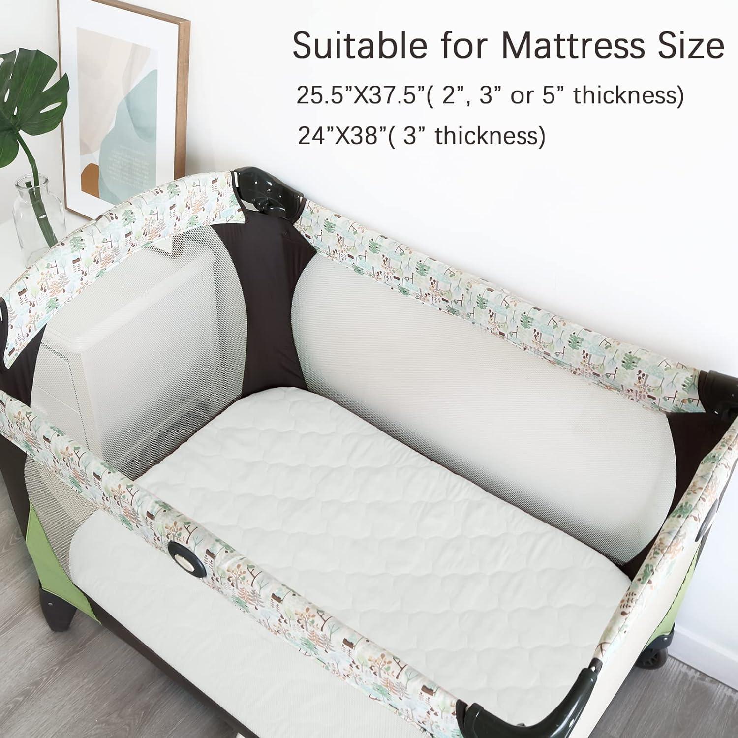 Juego de Sábanas y Protector Impermeable Biloban Pack n Play